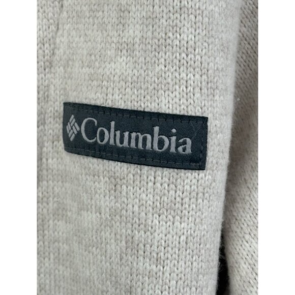 Columbia Montavilla Hooded Cardigan Hoodie Women’s Medium Pockets Stone Cream - Picture 5 of 13